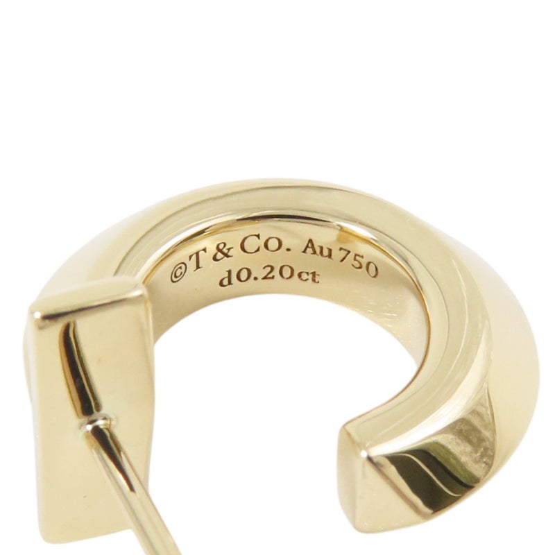 ティファニー ピアス T ワン フープ エクストラスモール ダイヤモンド 計0.40ct K18YGイエローゴールド 69783015 Tiffany&Co.