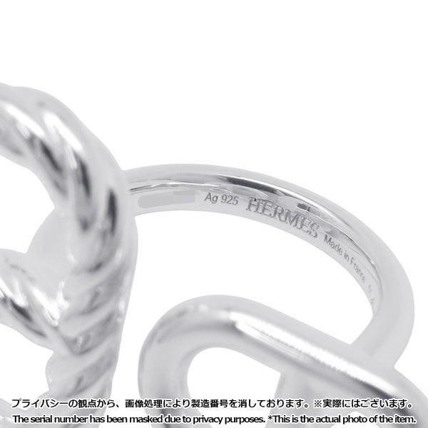 エルメス リング エルメス シェーヌ・ダンクル アレア II トルサード リング SV925シルバー リングサイズ51 HERMES ジュエリー