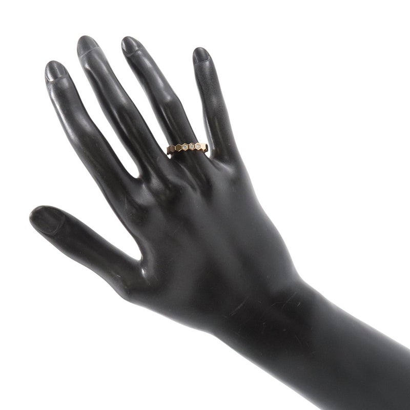 ショーメ リング ビー ドゥ ショーメ コレクション ダイヤ 3P 計0.10ct K18PG サイズ52 083361 Chaumet 指輪 ビー マイ ラブ ハニカム