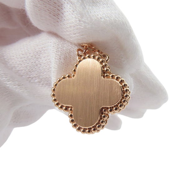 ヴァンクリ ネックレス ヴィンテージ アルハンブラ ピンクマザーオブパール/ダイヤ 1P K18PG VCARPMOP00 2025年ホリデー限定