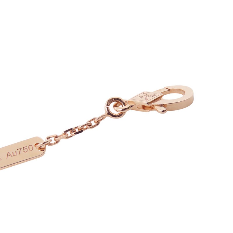 ヴァンクリ ネックレス ヴィンテージ アルハンブラ ピンクマザーオブパール/ダイヤ 1P K18PG VCARPMOP00 2025年ホリデー限定