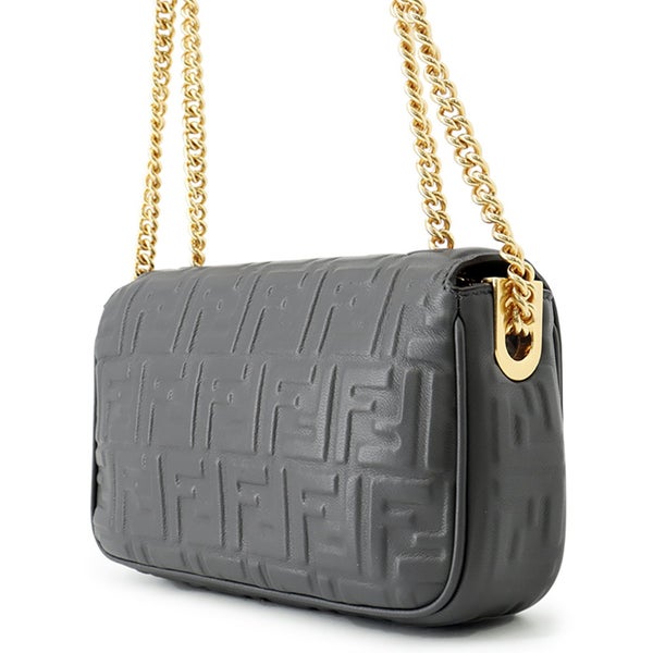 フェンディ ショルダーバッグ バゲット チェーン ミディ レザー 8BR793 FENDI 2way