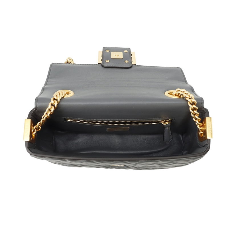 フェンディ ショルダーバッグ バゲット チェーン ミディ レザー 8BR793 FENDI 2way
