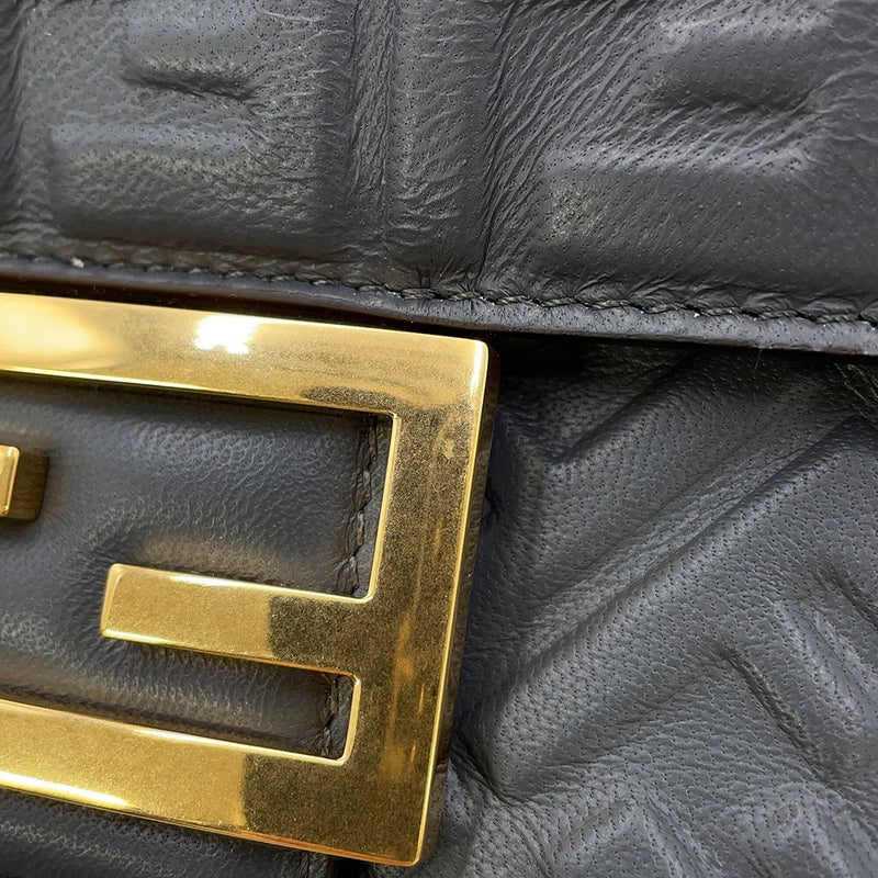 フェンディ ショルダーバッグ バゲット チェーン ミディ レザー 8BR793 FENDI 2way