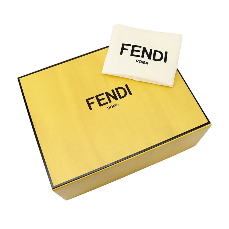 フェンディ ショルダーバッグ バゲット チェーン ミディ レザー 8BR793 FENDI 2way