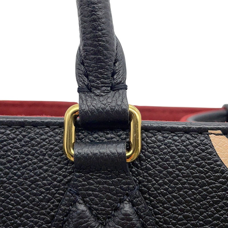 ルイヴィトン トートバッグ モノグラム・アンプラント オンザゴーPM M45659 2wayショルダーバッグ 黒 ブラック