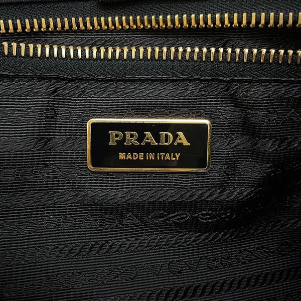 プラダ ハンドバッグ ロゴ ナイロン/レザー BN1615 PRADA 2wayショルダーバッグ 黒