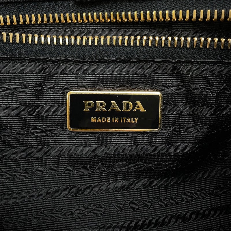 プラダ ハンドバッグ ロゴ ナイロン/レザー BN1615 PRADA 2wayショルダーバッグ 黒