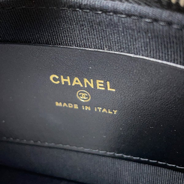 シャネル チェーンショルダーバッグ マトラッセ ココマーク ラムスキン AP3487 CHANEL バッグ 黒