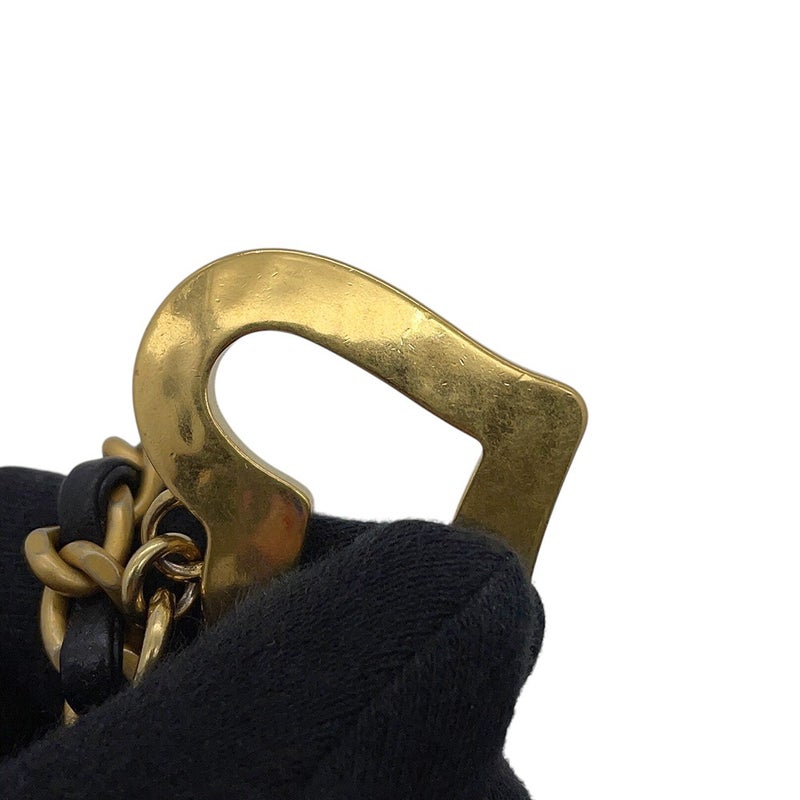 シャネル チェーンショルダーバッグ ミニ マトラッセ ココマーク ラムスキンAS3456 CHANEL ハート 黒