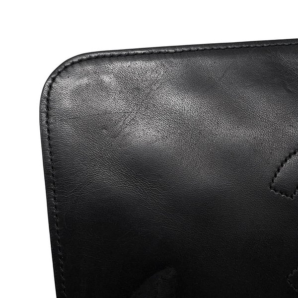 シャネル チェーンショルダーバッグ マトラッセ ココマーク ラムスキン CHANEL バッグ 黒