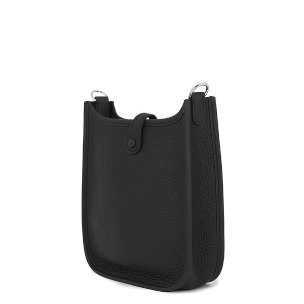 エルメス ショルダーバッグ エブリンTPM 111cm アマゾン ブラック/シルバー金具 トリヨンクレマンス K刻印 HERMES 黒