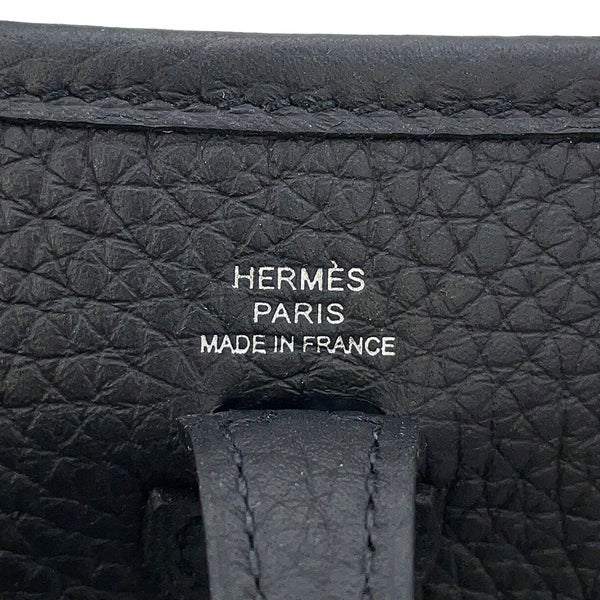 エルメス ショルダーバッグ エブリンTPM 111cm アマゾン ブラック/シルバー金具 トリヨンクレマンス K刻印 HERMES 黒