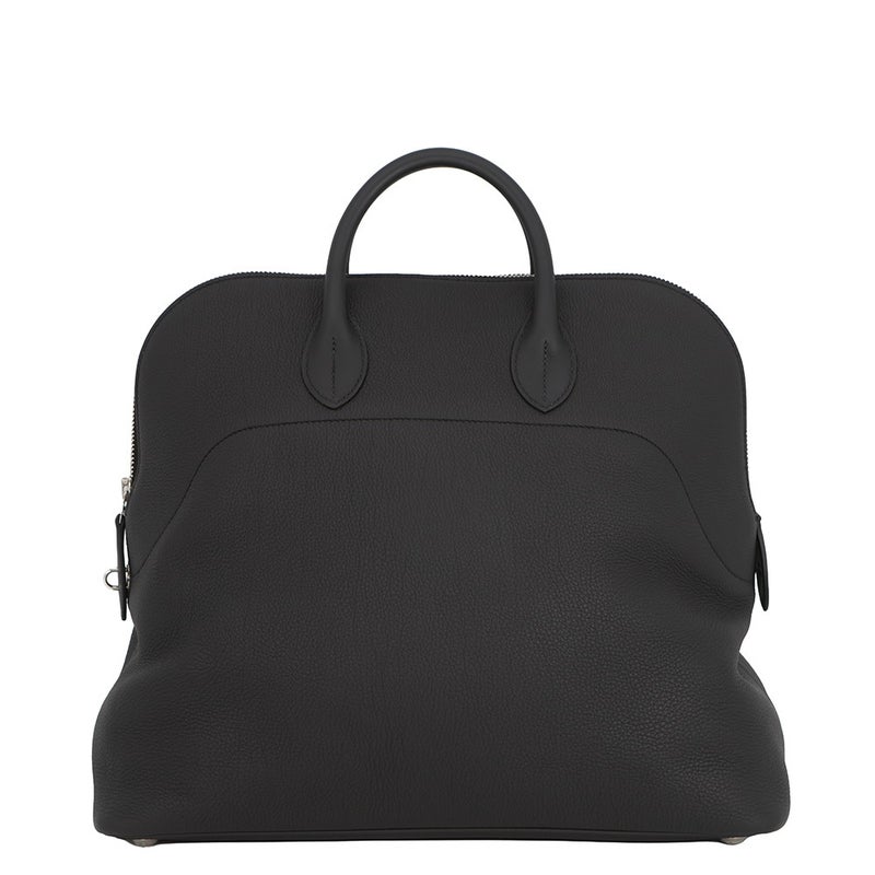 エルメス ハンドバッグ ボリード・ア・ドス ブラック/シルバー金具 トゴ W刻印 HERMES 2wayバッグ 黒
