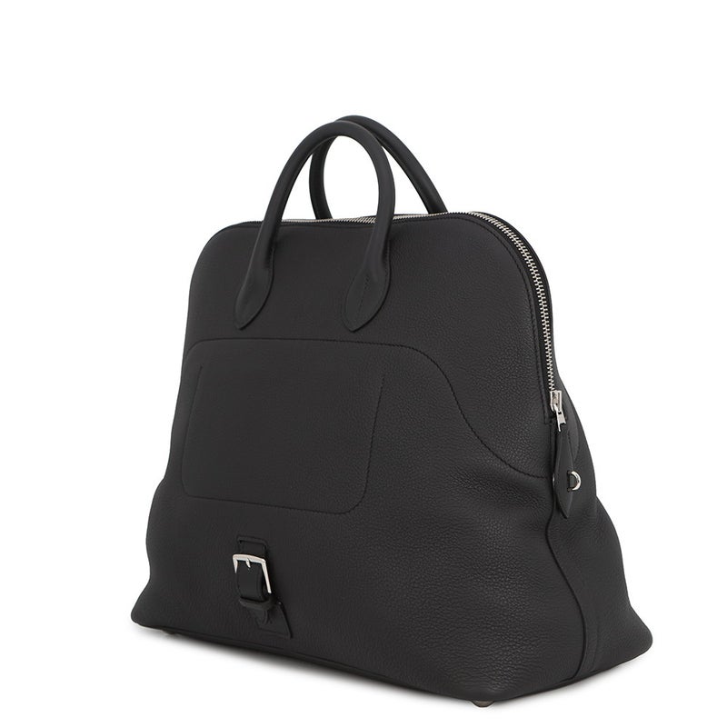 エルメス ハンドバッグ ボリード・ア・ドス ブラック/シルバー金具 トゴ W刻印 HERMES 2wayバッグ 黒
