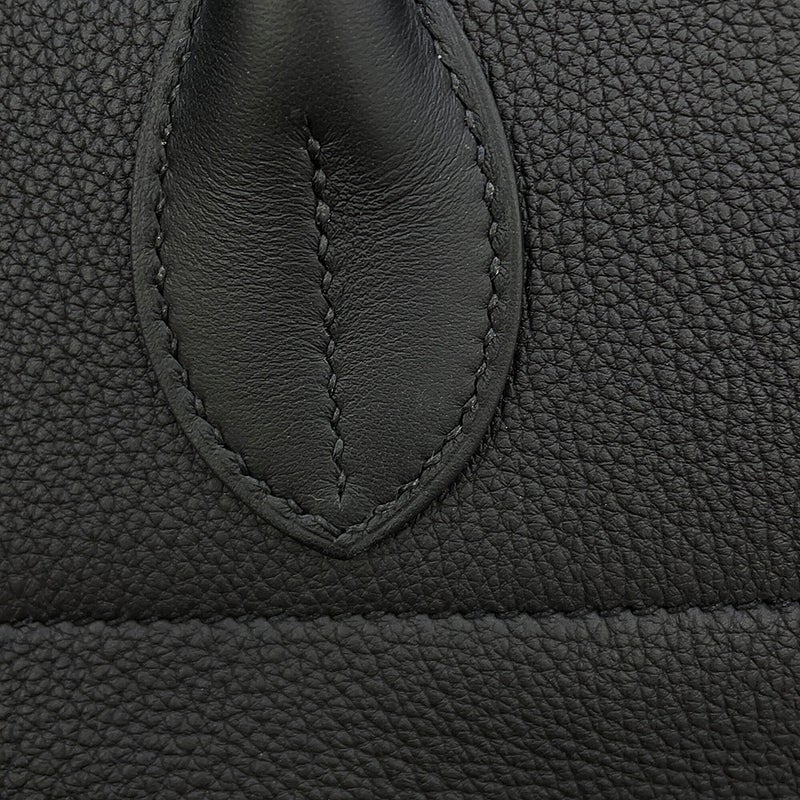 エルメス ハンドバッグ ボリード・ア・ドス ブラック/シルバー金具 トゴ W刻印 HERMES 2wayバッグ 黒
