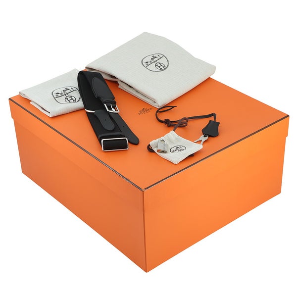 エルメス ハンドバッグ ボリード・ア・ドス ブラック/シルバー金具 トゴ W刻印 HERMES 2wayバッグ 黒