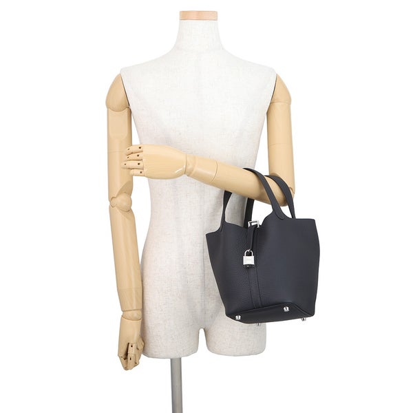 エルメス ハンドバッグ ピコタンロックPM キャバン/シルバー金具 トリヨンクレマンス G刻印 HERMES トートバッグ