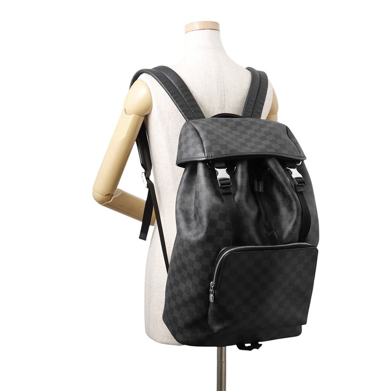 ルイヴィトン リュック ダミエ・グラフィット ザック・バックパック N40005 LOUIS VUITTON ヴィトン メンズ ブラック 黒