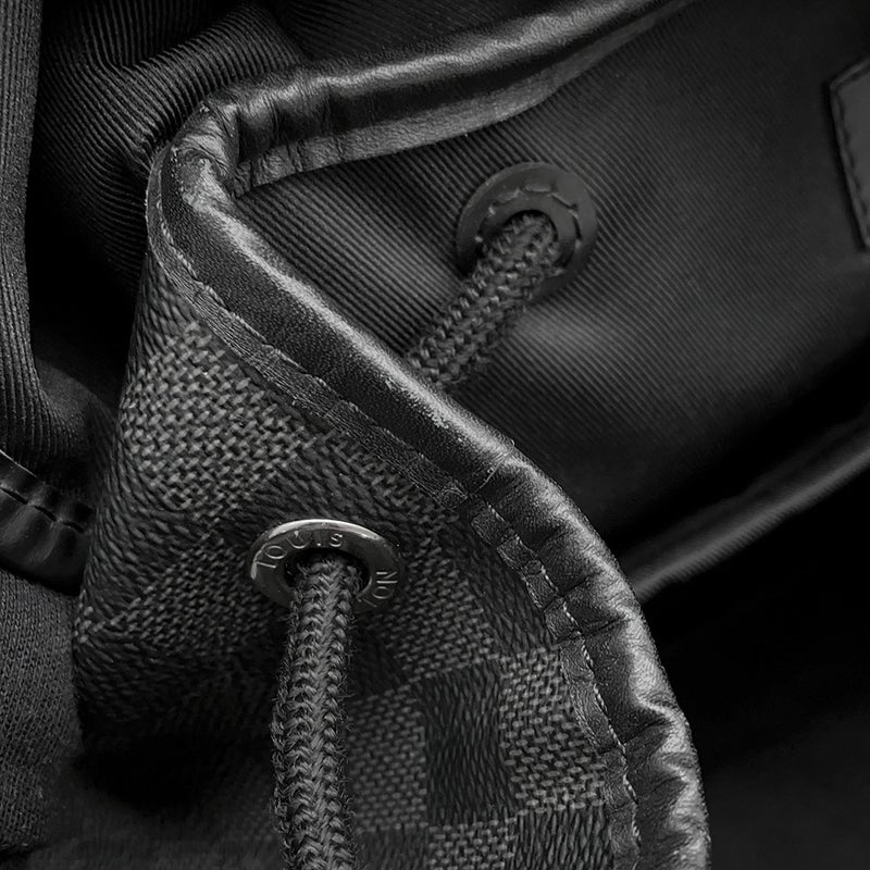 ルイヴィトン リュック ダミエ・グラフィット ザック・バックパック N40005 LOUIS VUITTON ヴィトン メンズ ブラック 黒
