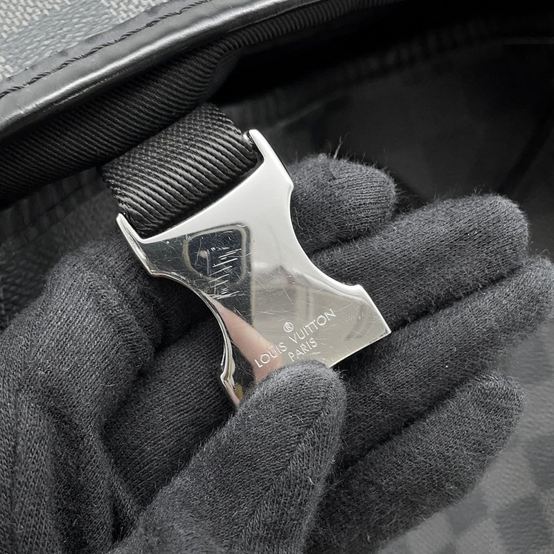 ルイヴィトン リュック ダミエ・グラフィット ザック・バックパック N40005 LOUIS VUITTON ヴィトン メンズ ブラック 黒