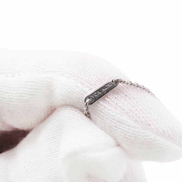 ヴァンクリ ネックレス スウィート アルハンブラ ペンダント ダイヤモンド 12P 0.08ct K18WGホワイトゴールド VCARO85900