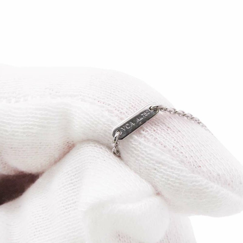 ヴァンクリ ネックレス スウィート アルハンブラ ペンダント ダイヤモンド 12P 0.08ct K18WGホワイトゴールド VCARO85900