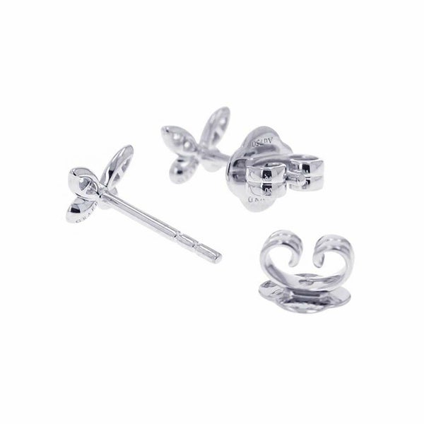 グラフ ピアス パヴェ バタフライ ダイヤモンド プティ スタッド ピアス ダイヤ 0.08ct K18WG RGE1563 GRAFF ジュエリー