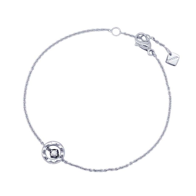 シャネル ブレスレット ココクラッシュ コレクション ダイヤモンド 1P 0.03ct K18WG J12304 CHANEL ジュエリー
