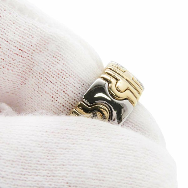 ブルガリ リング パレンテシ K18YGイエローゴールド/SSステンレススチール リングサイズ約11号 BVLGARI