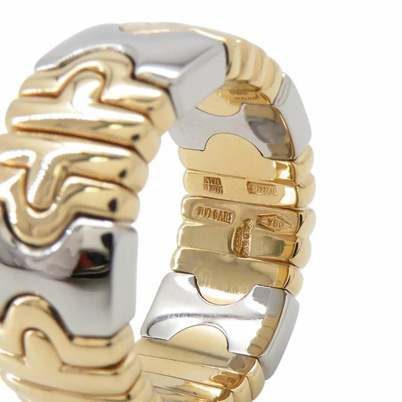 ブルガリ リング パレンテシ K18YGイエローゴールド/SSステンレススチール リングサイズ約11号 BVLGARI