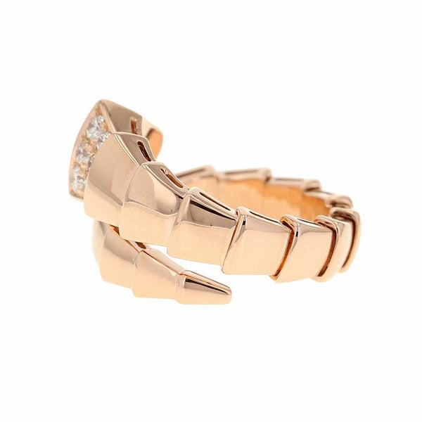 ブルガリ リング セルペンティ ヴァイパー ダイヤモンド 0.53ct K18PGピンクゴールド リングサイズM BVLGARI 指輪 ジュエリー