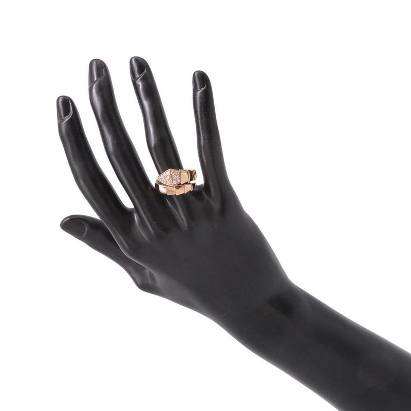 ブルガリ リング セルペンティ ヴァイパー ダイヤモンド 0.53ct K18PGピンクゴールド リングサイズM BVLGARI 指輪 ジュエリー