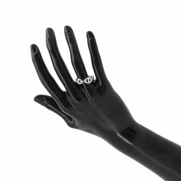 エルメス リング シェーヌダンクル アンシェネPM SV925シルバー リングサイズ54 HERMES ジュエリー 指輪