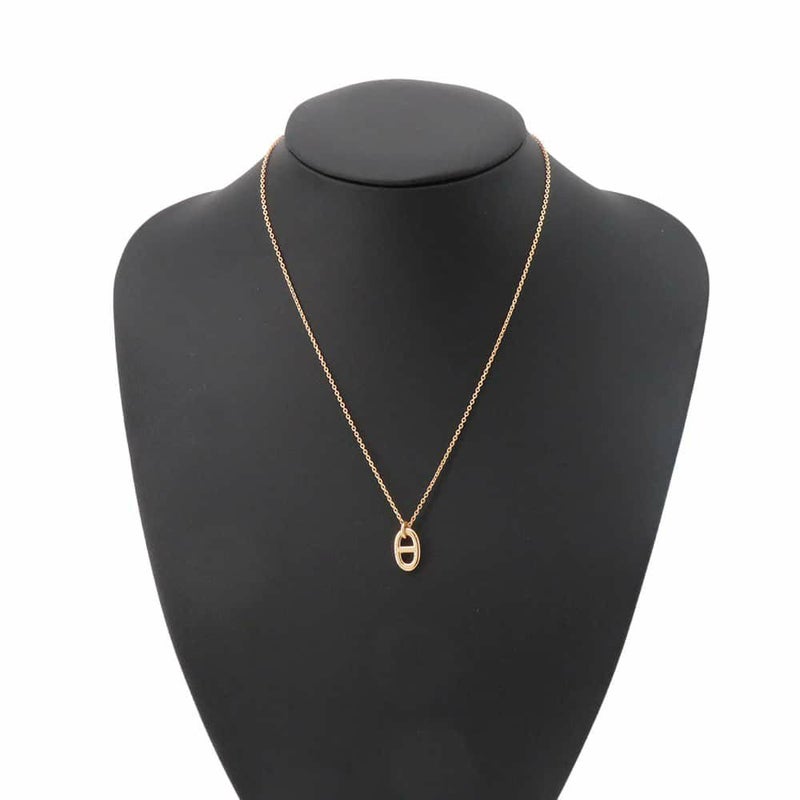 エルメス ネックレス シェーヌダンクル ファランドール PM K18PGピンクゴールド HERMES ジュエリー