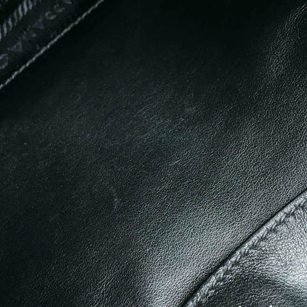 プラダ ハンドバッグ レオパード ナイロン ハラコ オーストリッチ 1BA004 PRADA バッグ 黒