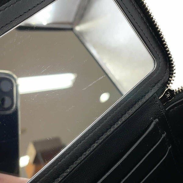 シャネル チェーンショルダーバッグ マトラッセ ココマーク ヴァニティケース ラムスキン AP2199 CHANEL 黒