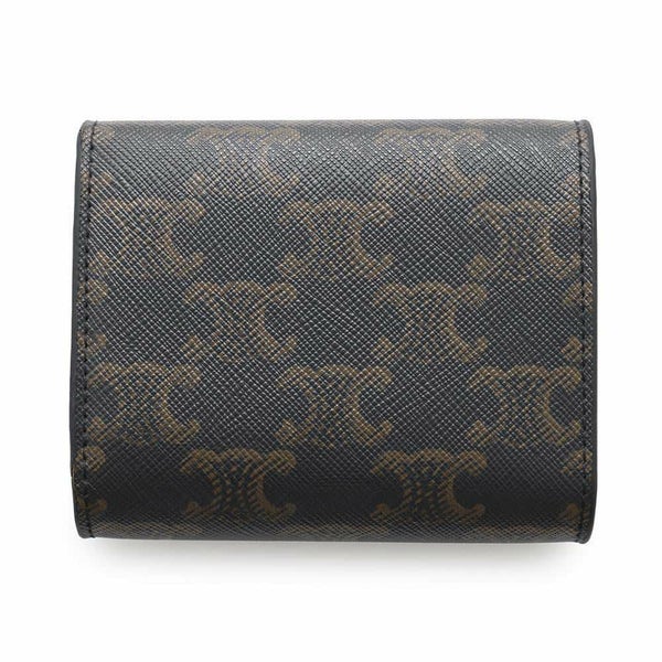 セリーヌ 三つ折り財布 トリオンフ スモールフラップ ウォレット 10D782CQH.04LU CELINE