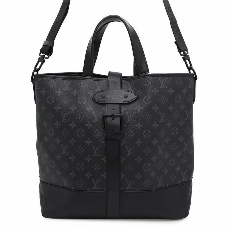 ルイヴィトン トートバッグ モノグラム・エクリプス ソミュール トート M45914 LOUIS VUITTON 2way 黒 ブラック