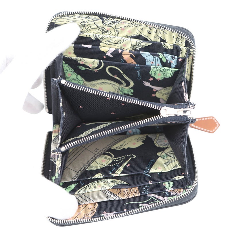 エルメス コインケース アザップコンパクト シルクイン キャバン/シルバー金具 エバーカラー G刻印 HERMES 財布
