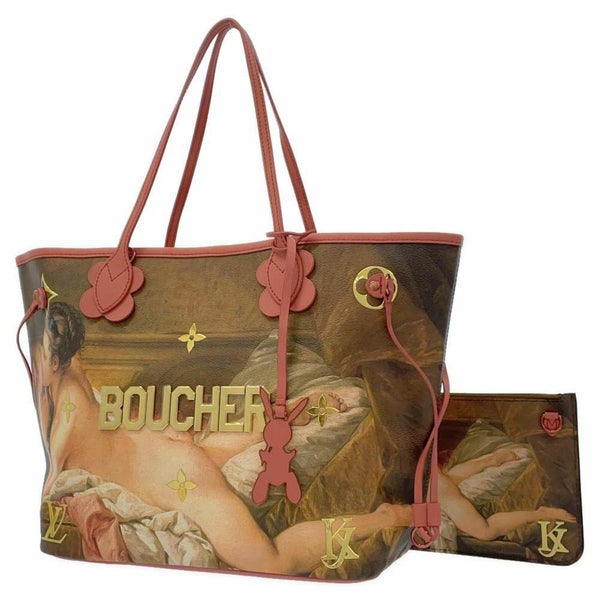 ルイヴィトン トートバッグ ネヴァーフルMM マスターズコレクション BOUCHER ポーチ付き M43357 ショルダーバッグ