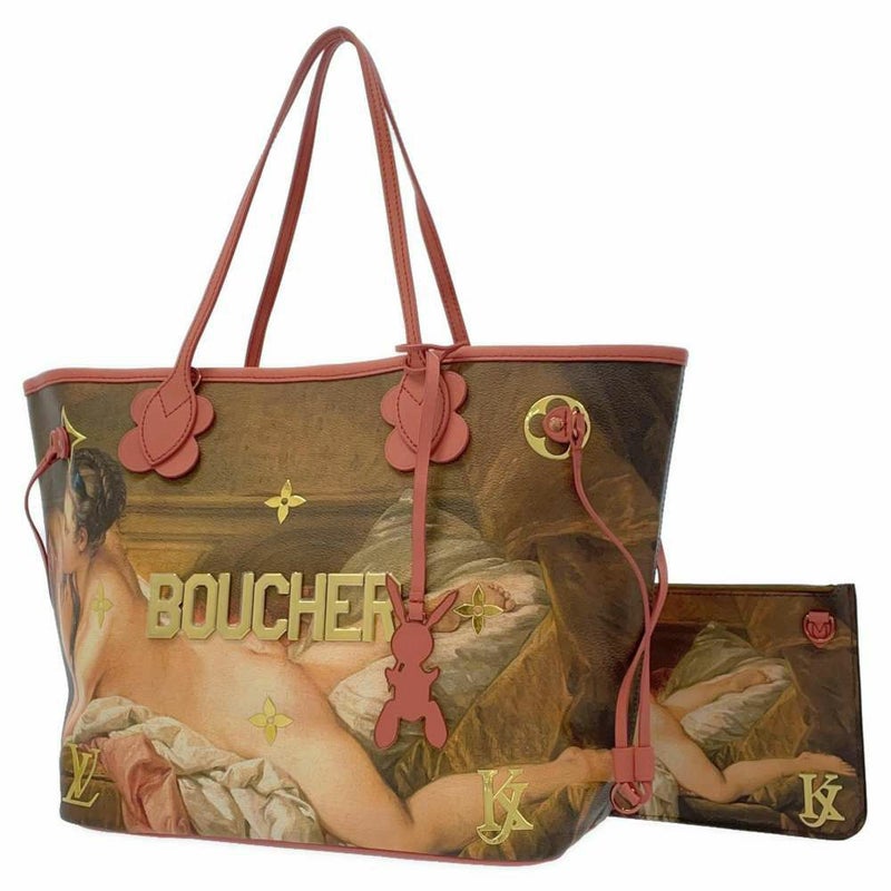 ルイヴィトン トートバッグ ネヴァーフルMM マスターズコレクション BOUCHER ポーチ付き M43357 ショルダーバッグ