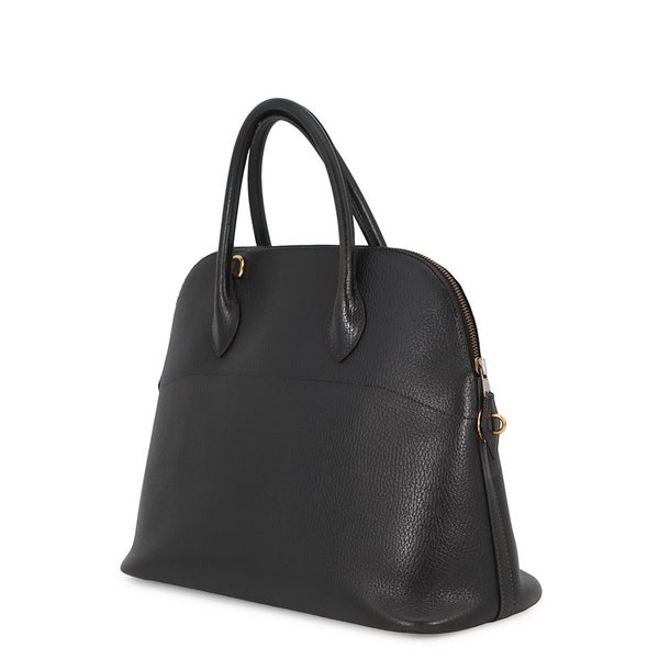 エルメス ハンドバッグ ボリード35 ブラック/ゴールド金具 アルデンヌ 〇W刻印 HERMES 2way 黒