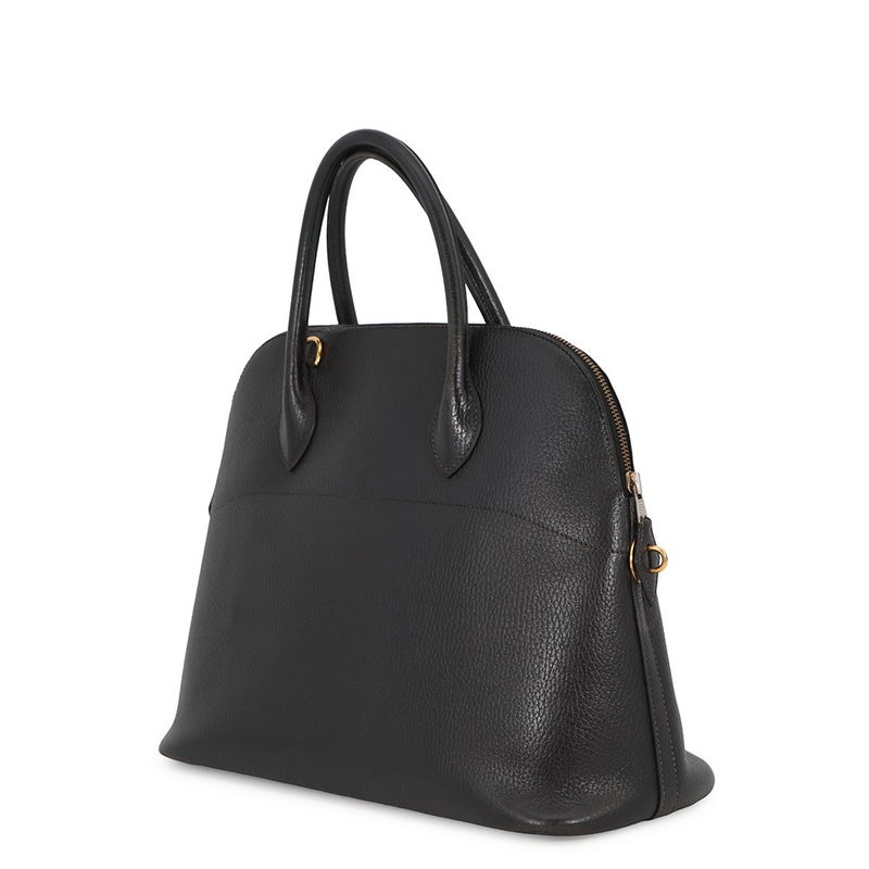 エルメス ハンドバッグ ボリード35 ブラック/ゴールド金具 アルデンヌ 〇W刻印 HERMES 2way 黒