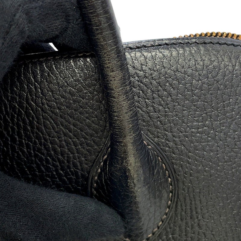 エルメス ハンドバッグ ボリード35 ブラック/ゴールド金具 アルデンヌ 〇W刻印 HERMES 2way 黒