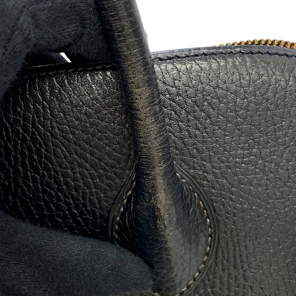 エルメス ハンドバッグ ボリード35 ブラック/ゴールド金具 アルデンヌ 〇W刻印 HERMES 2way 黒