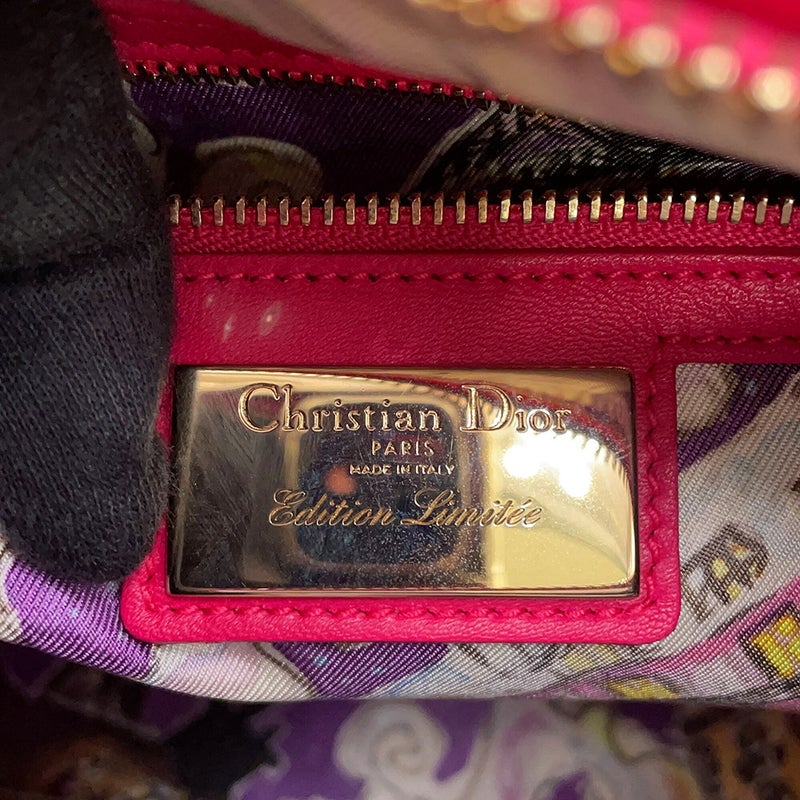 クリスチャン・ディオール ハンドバッグ カナージュ レディディオール ミディアム レザー Christian Dior 2way