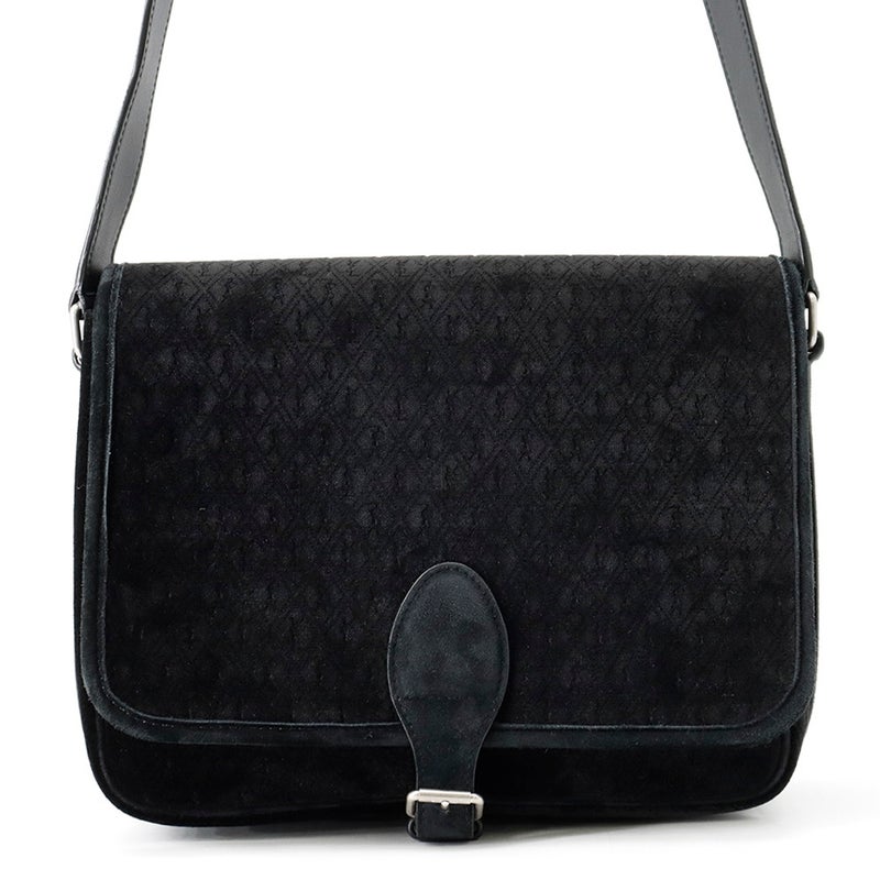 サンローランパリ ショルダーバッグ YSLモノグラム ベルベット 688253 SAINT LAURENT PARIS 黒