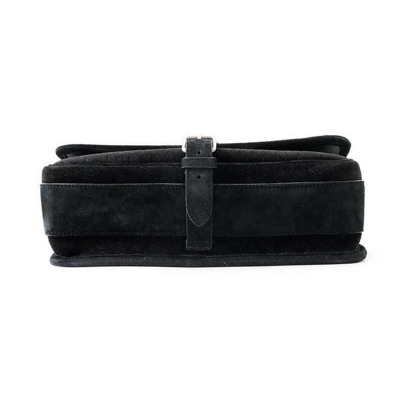 サンローランパリ ショルダーバッグ YSLモノグラム ベルベット 688253 SAINT LAURENT PARIS 黒