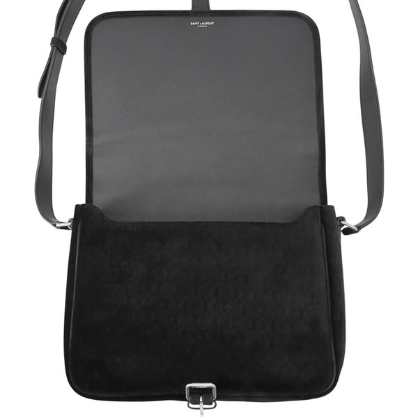 サンローランパリ ショルダーバッグ YSLモノグラム ベルベット 688253 SAINT LAURENT PARIS 黒